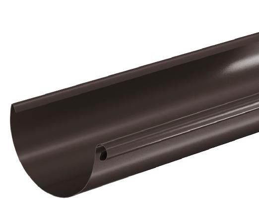 Водосток Aquasistem, система 150/100 - Водосточный желоб 3.00м RR 32 Тёмно Коричневый купить в Полярных Зорях