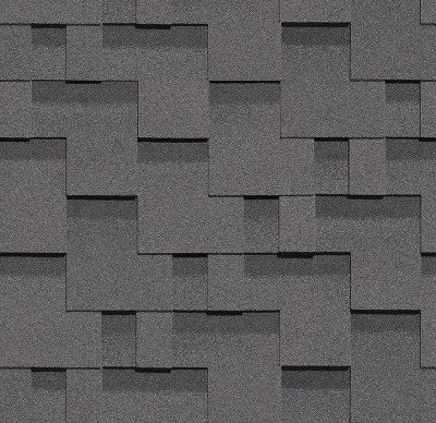 Гибкая черепица Docke, коллекция Тетрис – Серый