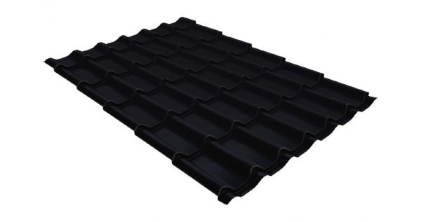 Металлочерепица классик GL 0,5 Velur20 RAL 9005 черный купить в Полярных Зорях