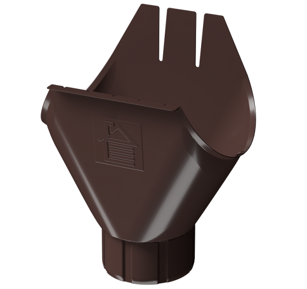 Воронка желоба D125 Döcke STAL PREMIUM Шоколад, (RAL 8019) купить в Полярных Зорях