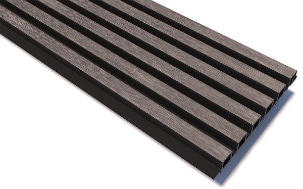 Реечные панели WOODVEX Lines Ultra Smoke gray купить в Полярных Зорях