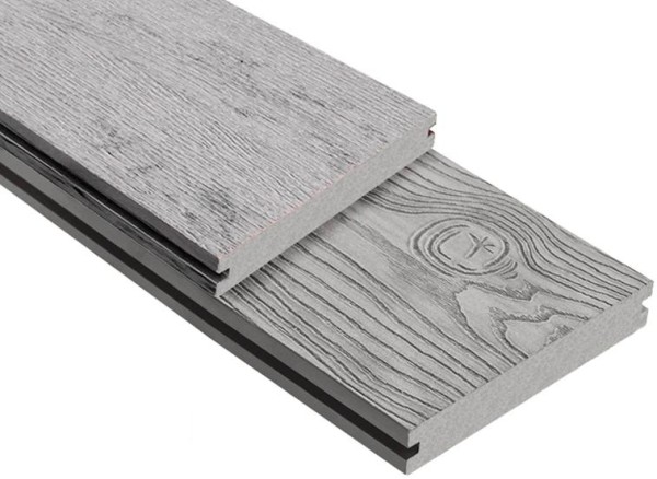 Террасная доска ДПК Outdoor 3D полнотелая STORM/OCEAN GREY серая микс купить в Полярных Зорях