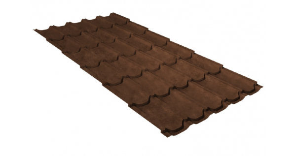 Металлочерепица квинта плюс 0,45 Safari Twincolor Brown купить в Полярных Зорях