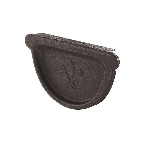 Водосток Aquasistem, Система 150/100 - Заглушка универсальная с резиновым уплотнителем RR 32 Тёмно-коричневый matt купить в Полярных Зорях