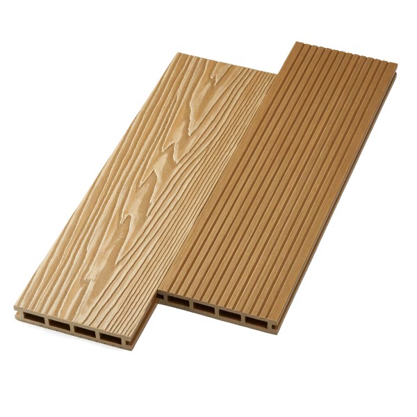 Террасная доска ДПК NanoWood двусторонняя New 3D тиснение + вельвет Орех купить в Полярных Зорях