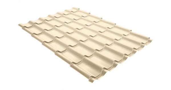 Металлочерепица классик 0,5 Satin RAL 1015 светлая слоновая кость купить в Полярных Зорях