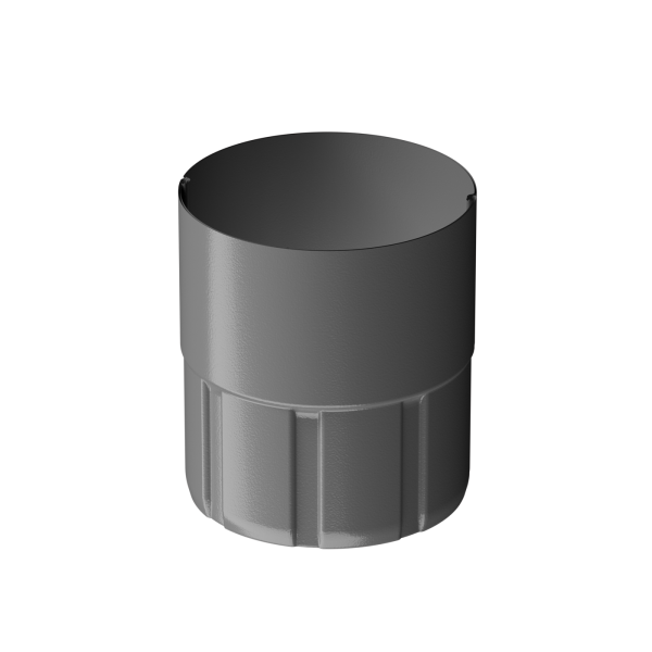 Муфта соединительная для водостока Döcke STAL PREMIUM, Графит купить в Полярных Зорях