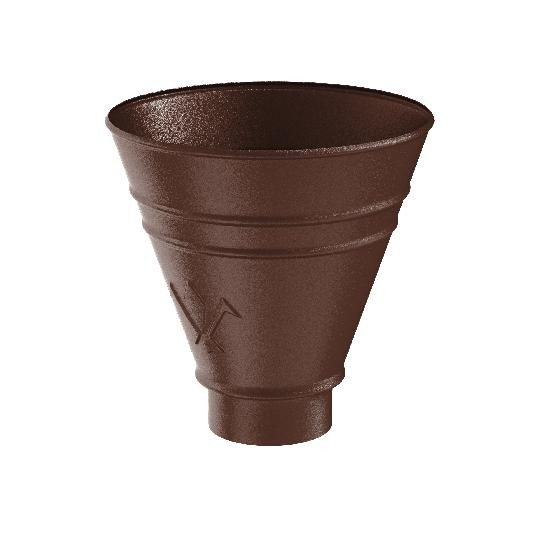 Водосток Aquasistem, Система 125x90 - Воронка водосборная круглая RAL 8017 Коричневый matt купить в Полярных Зорях