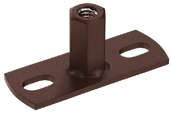 Водосток Aquasistem, Система 125x90 - Держатель для хомута под метиза RAL 8017 Коричневый matt купить в Полярных Зорях