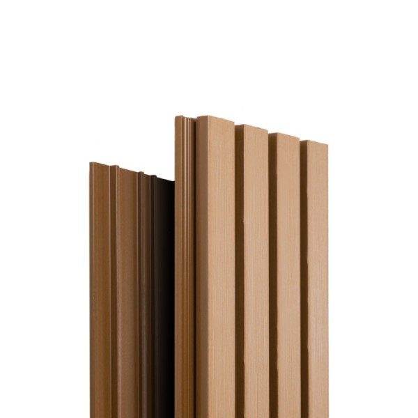 Фасадная доска Ecodecking Техно реечная 200х26х3000 Бронза купить в Полярных Зорях