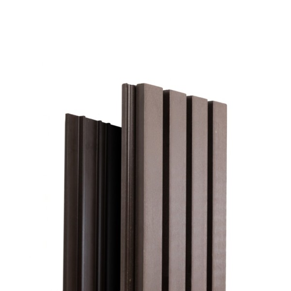 Фасадная доска Ecodecking Техно реечная 200х26х3000 Венге купить в Полярных Зорях