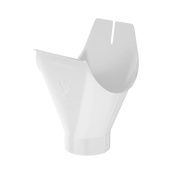 Водосток Aquasistem, система 125x90 - Воронка желоба RAL 9003 Белый купить в Полярных Зорях