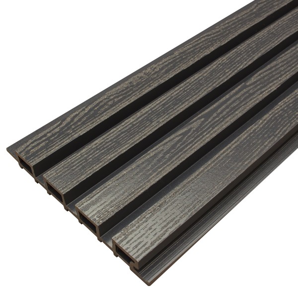 Фасадная доска из ДПК Faynag Wood Рейка Мокрый Асфальт купить в Полярных Зорях
