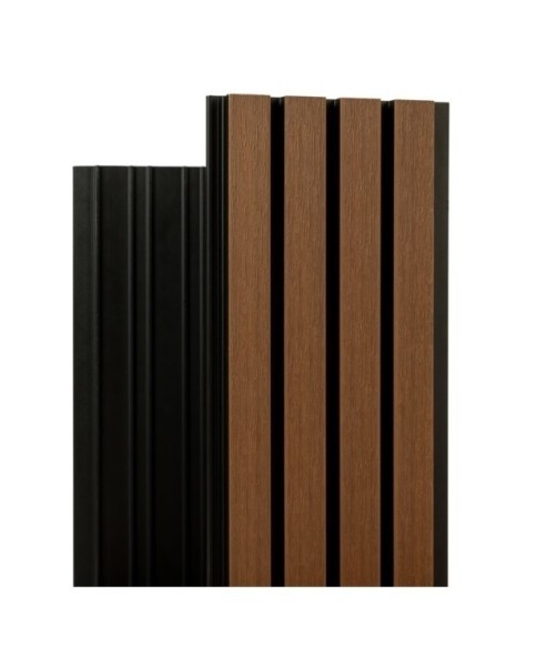 Фасадная реечная панель Ecodecking Скай коэкструзия 200х20х3000 Тик купить в Полярных Зорях