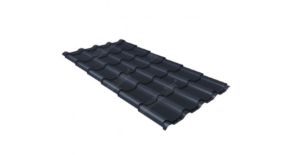 Металлочерепица камея 0,5 Satin RAL 7024 мокрый асфальт купить в Полярных Зорях