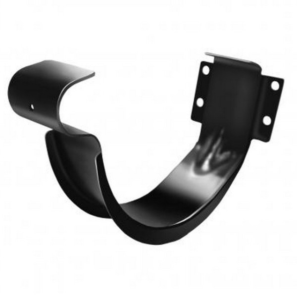 Водосток Grand Line 125x90 – Держатель желоба RAL 9005 купить в Полярных Зорях