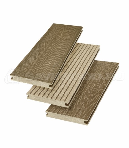 Террасная доска SW Fraxinus (R) полнотелая «SaveWood» Тик купить в Полярных Зорях