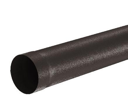 Водосток Aquasistem, Система 150/100 - Труба водосточная 1.00м RR 32 Тёмно-коричневый matt купить в Полярных Зорях