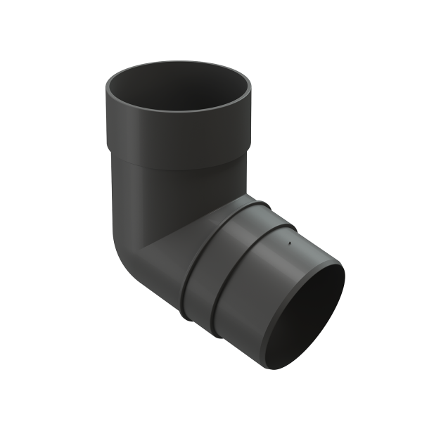 Колено 72˚ для водосточной трубы Docke Premium Графит купить в Полярных Зорях