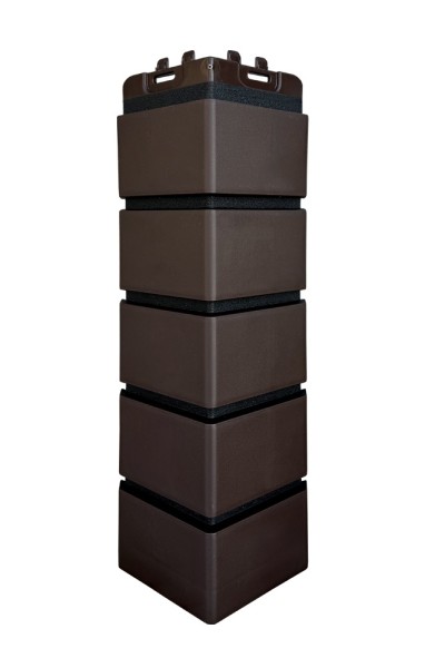 Угол Grand Line клинкерный кирпич ПРЕМИУМ Шоколадный (шов RAL 9005) купить в Полярных Зорях