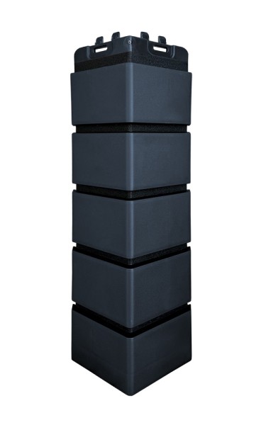 Угол Grand Line клинкерный кирпич ПРЕМИУМ Графит (шов RAL 9005) купить в Полярных Зорях