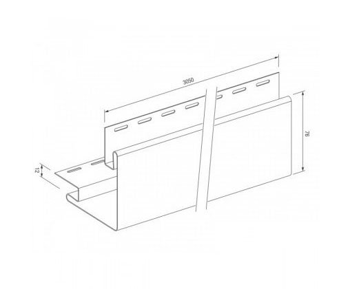 Внешний угол для винилового сайдинга VOX STANDART купить в Полярных Зорях