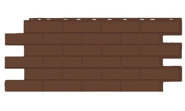 Фасадная панель T-Siding Кирпич Модерн Эко Браун купить в Полярных Зорях
