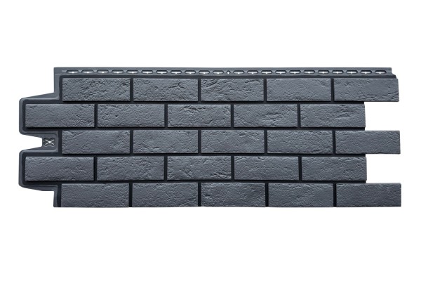 ФП Grand Line состаренный кирпич премиум Графит (шов RAL 9005) купить в Полярных Зорях