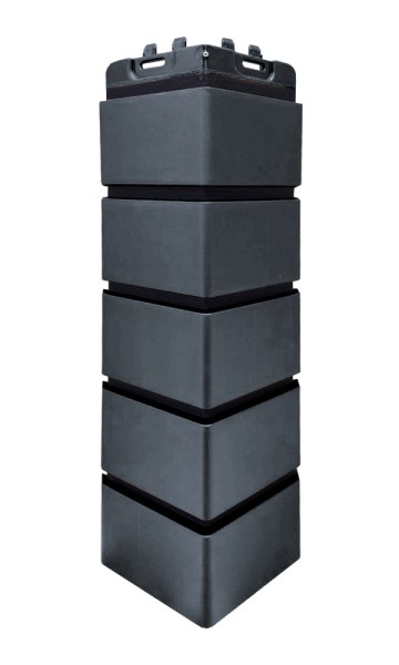 Угол Grand Line состаренный кирпич премиум Графит (шов RAL 9005) купить в Полярных Зорях