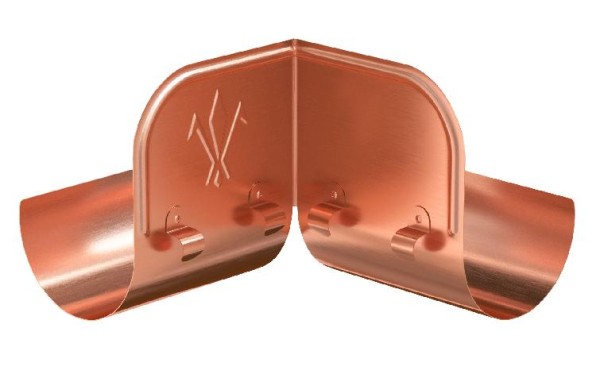 Водосток Aquasistem, система 150/100 - Ограничитель перелива угловой медный купить в Полярных Зорях