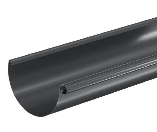 Водосток Aquasistem, система 125x90 - Водосточный желоб 3.00м RAL 7024 Тёмно-серый купить в Полярных Зорях